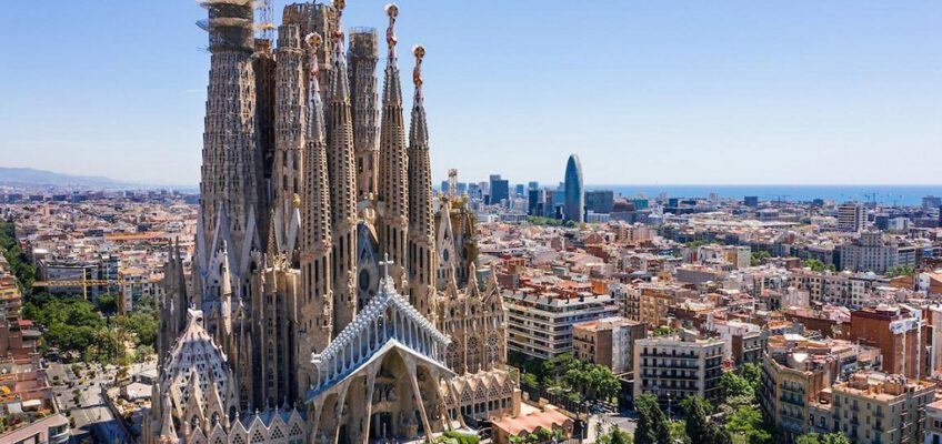 The Sagrada Família, Barcelona, Spain.