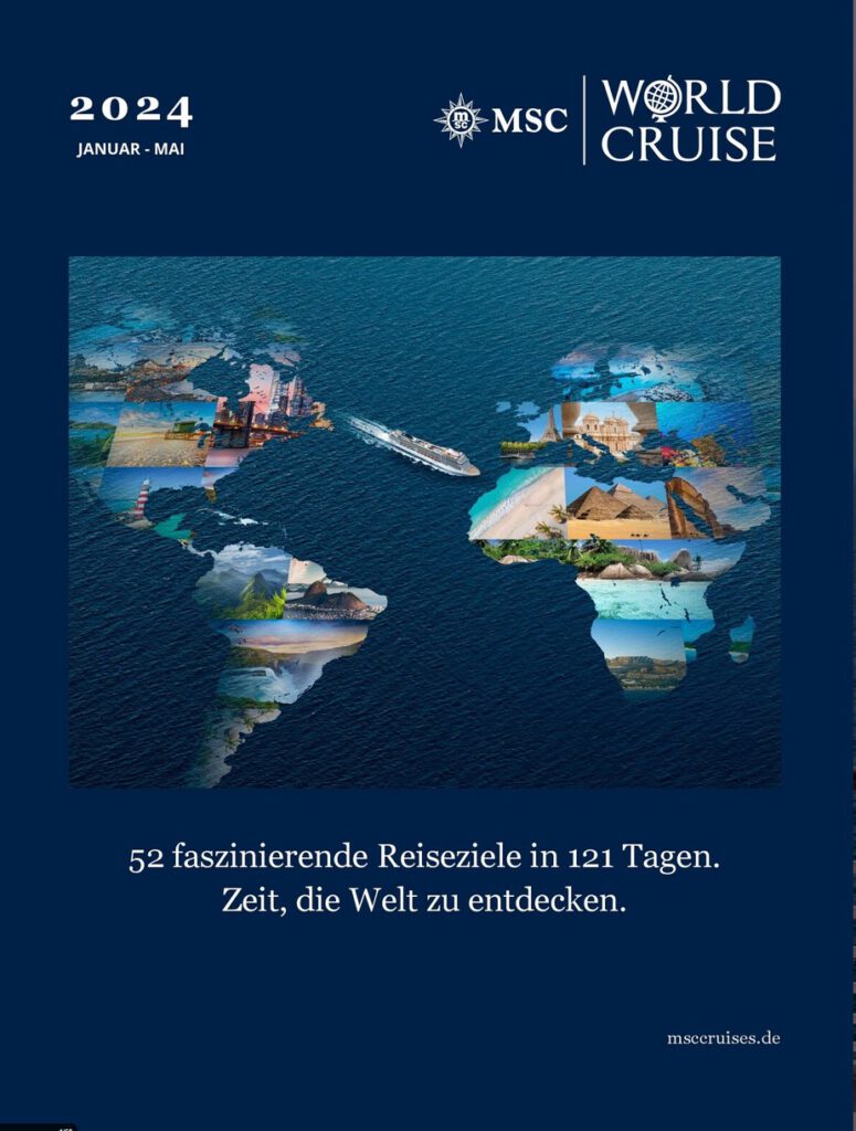 MSC World Cruise 2024 Katalog