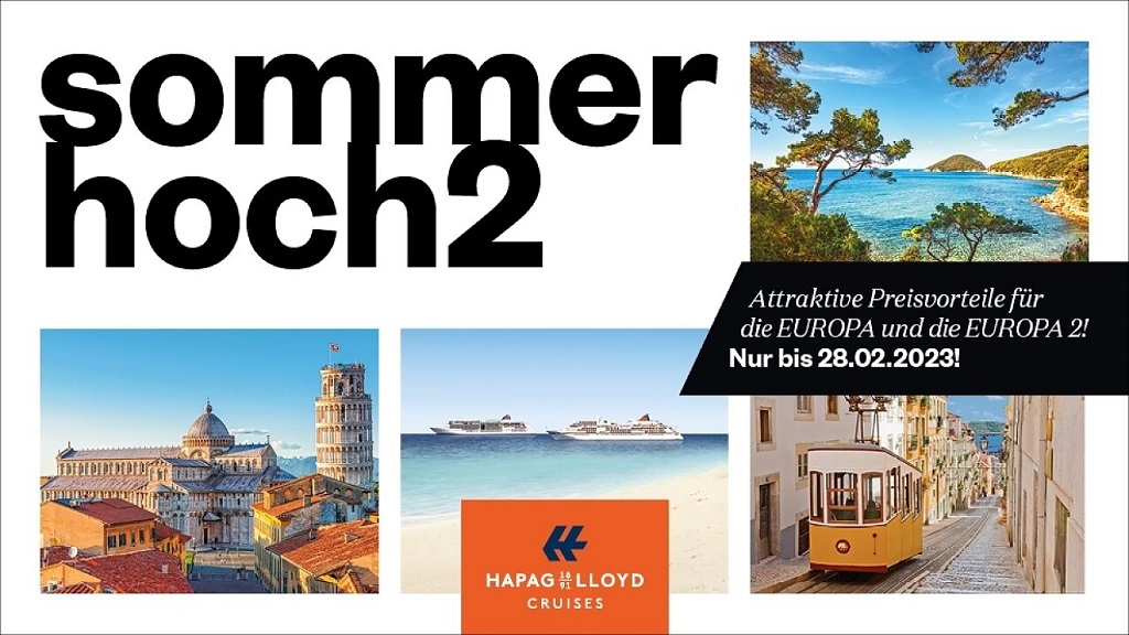 Sommerhoch2 Angebote von Hapag Lloyd Cruises