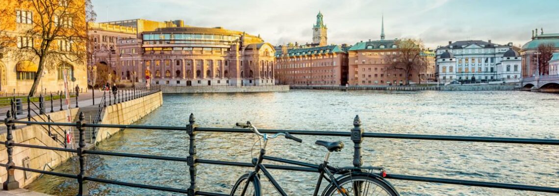 View of the Parliament Building (Riksdagshuset) from the embankment in Stockholm, the capital of Sweden; Shutterstock ID 1023801190; purchase_order: -; job: -; client: -; other: -