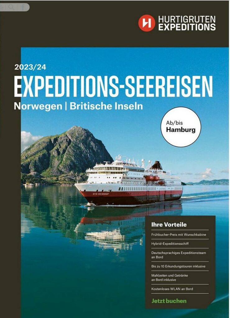 Hurtigruten Expedition Katalog 2023_2024 ab Hamburg