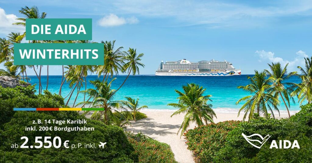 AIDA WINTERHITS 1 AIDA Cruises Winter Aktionswochen Winterhits