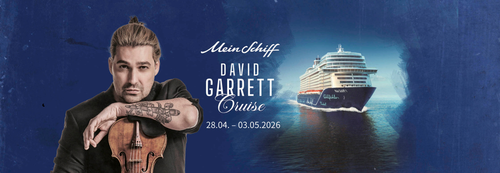 David Garrett Kreuzfahrt 2026 1 David Garrett Cruise