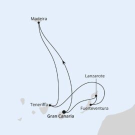 AIDA Spanische Nächte-Route