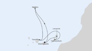 AIDA Spanische Nächte-Route