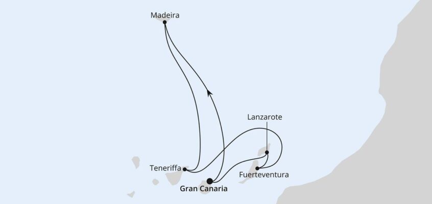 AIDA Spanische Nächte-Route